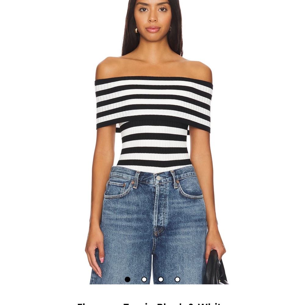 REVOLVE Florence top in black and white All the ways
